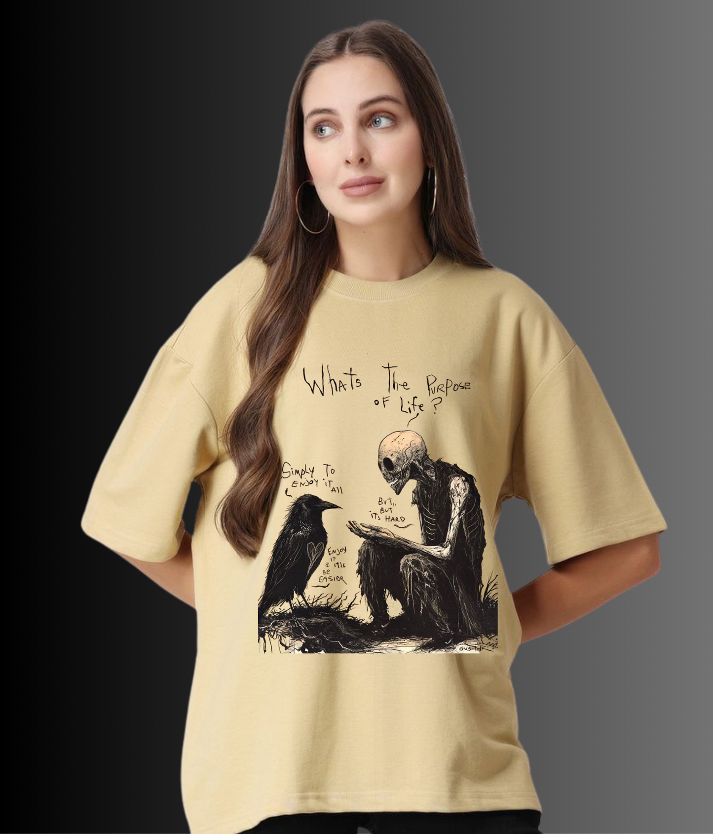 Whats the purpose of life? - Unisex Oversized Tshirt