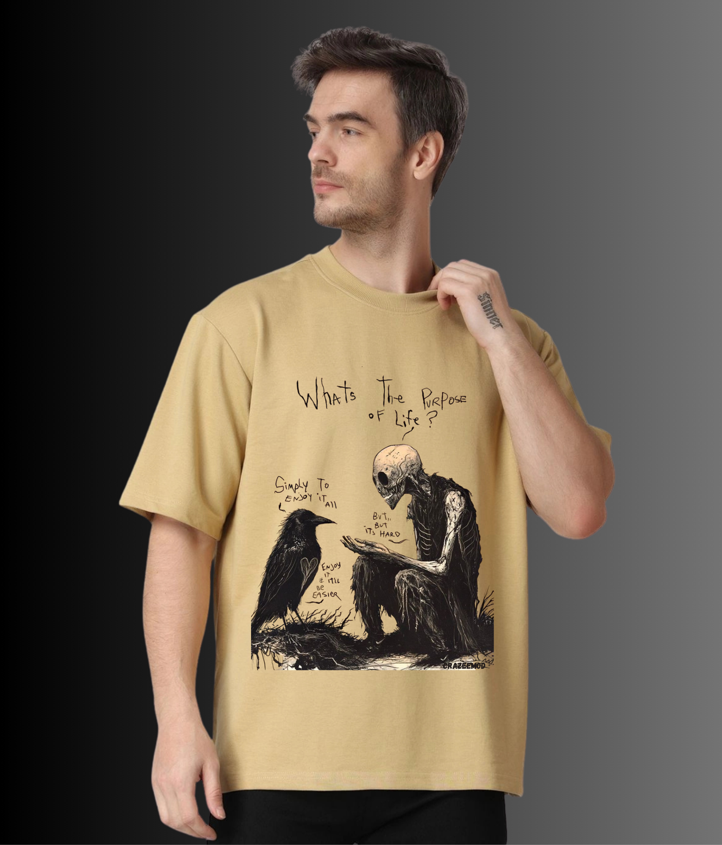 Whats the purpose of life? - Unisex Oversized Tshirt