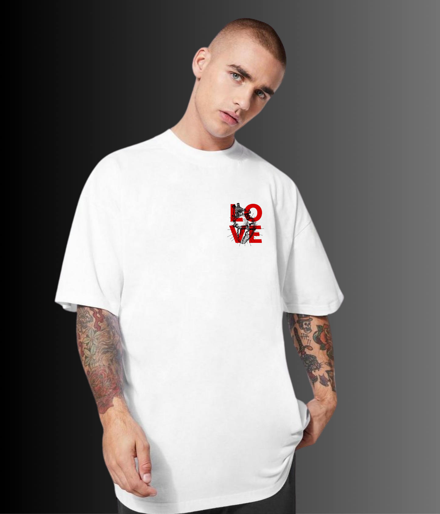 Love in Every Thread - Unisex Oversized Tshirt