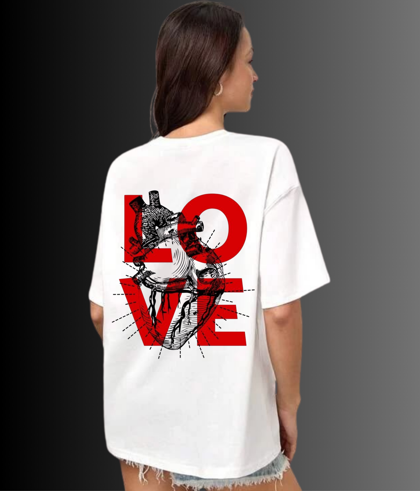 Love in Every Thread - Unisex Oversized Tshirt