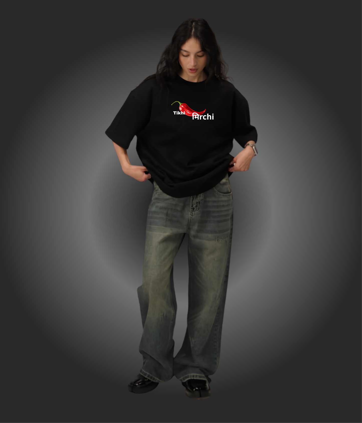 Tikhi Mirchi - Oversized Tshirt