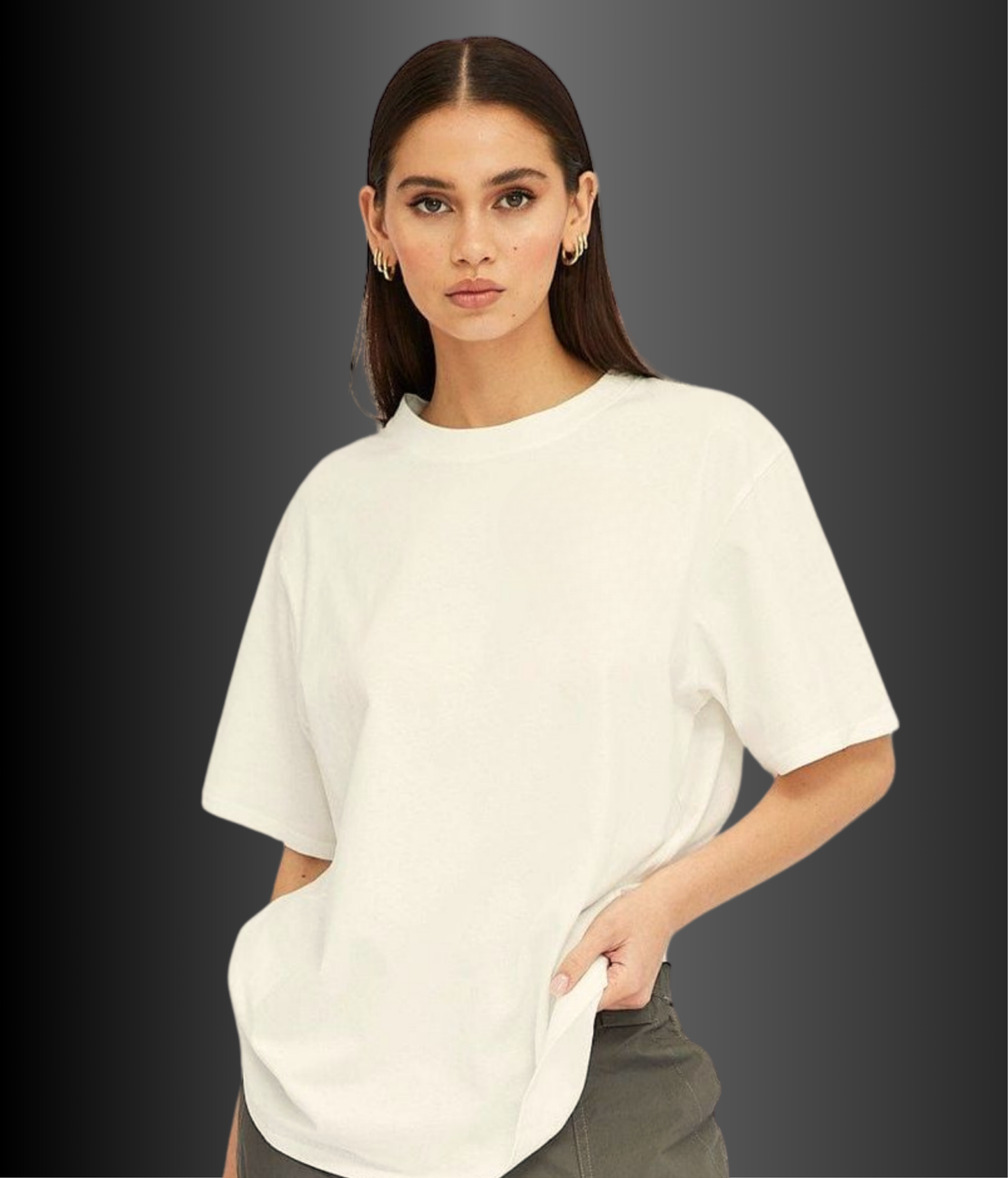 Plain Oversized Women T-Shirt