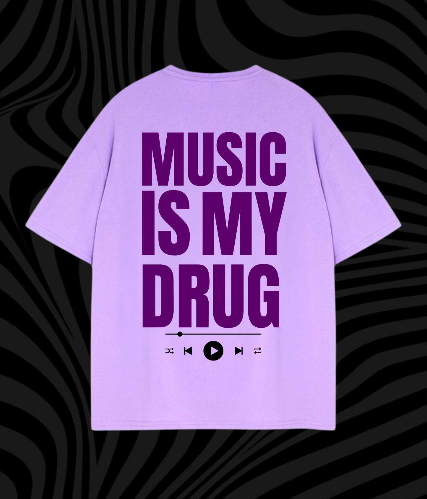 Music is my Drug - Unisex Oversized Tshirt