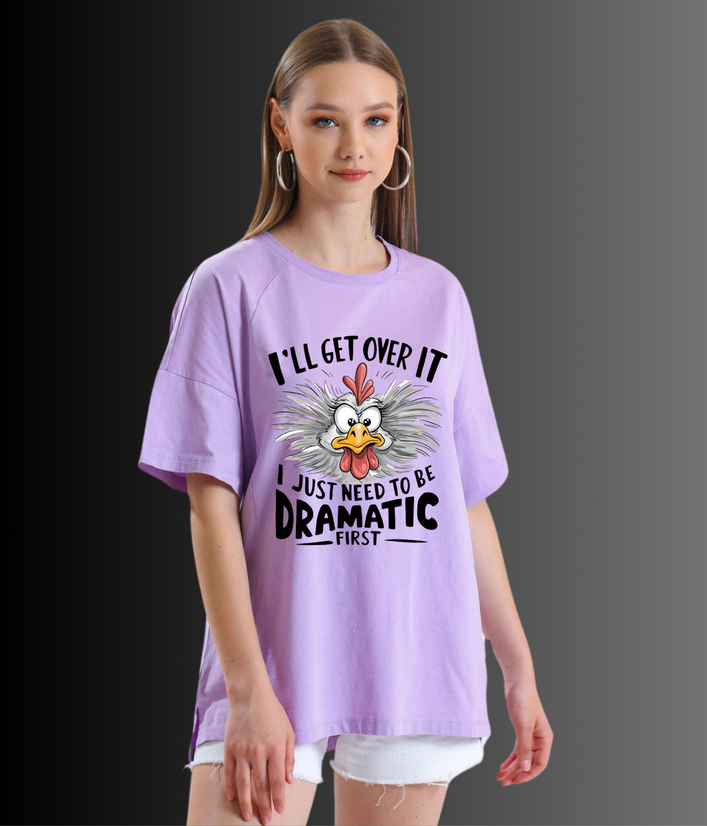 Dramatic First- Unisex Oversized Tshirt