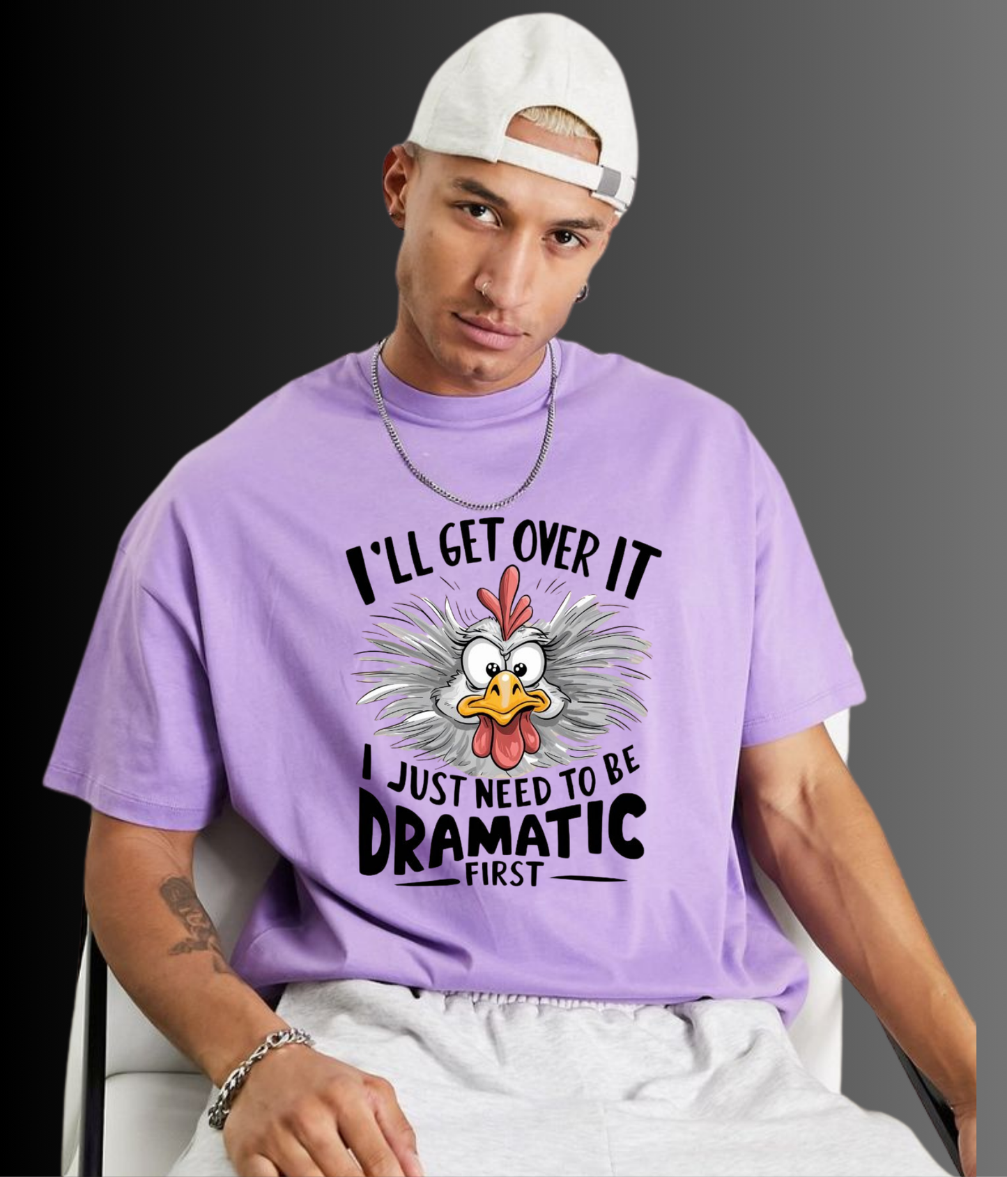 Dramatic First- Unisex Oversized Tshirt
