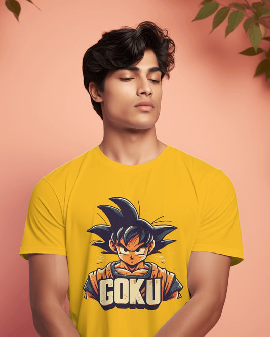 GOKU Anime- Regular Fit Men Tshirt