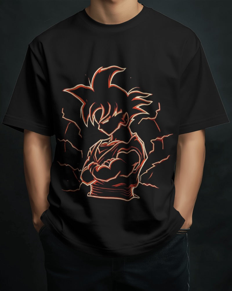 " GOKU ANIME "DESIGN Oversized Men Tshirt