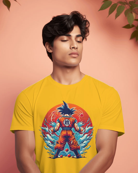 GOKU Anime- Regular Fit Men Tshirt