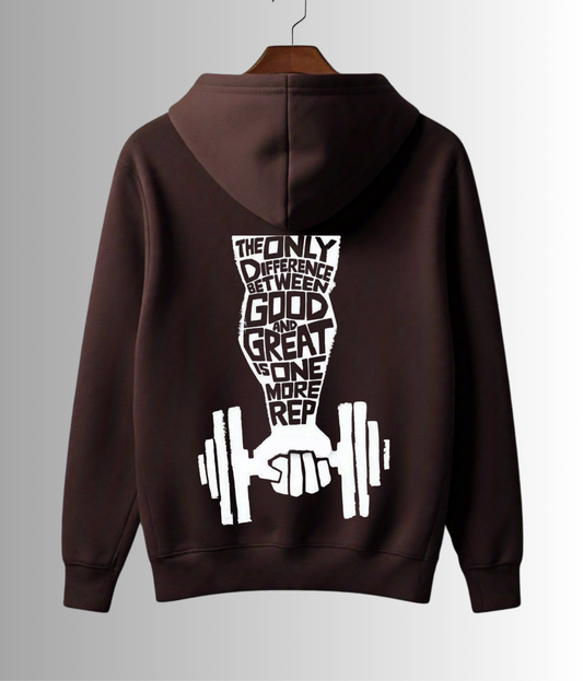 The only difference between Good & Great is one more Rep - Unisex Hoodie