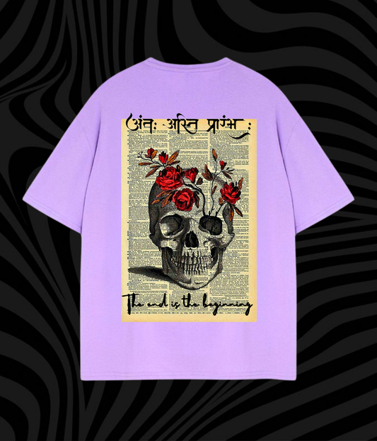 Skull Rose- Unisex Oversized Tshirt