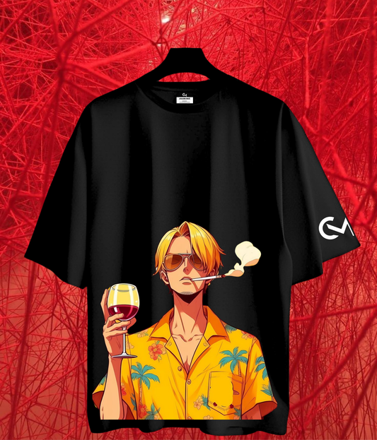 Sanji "Chilling Mood"- Unisex Oversized Tshirt