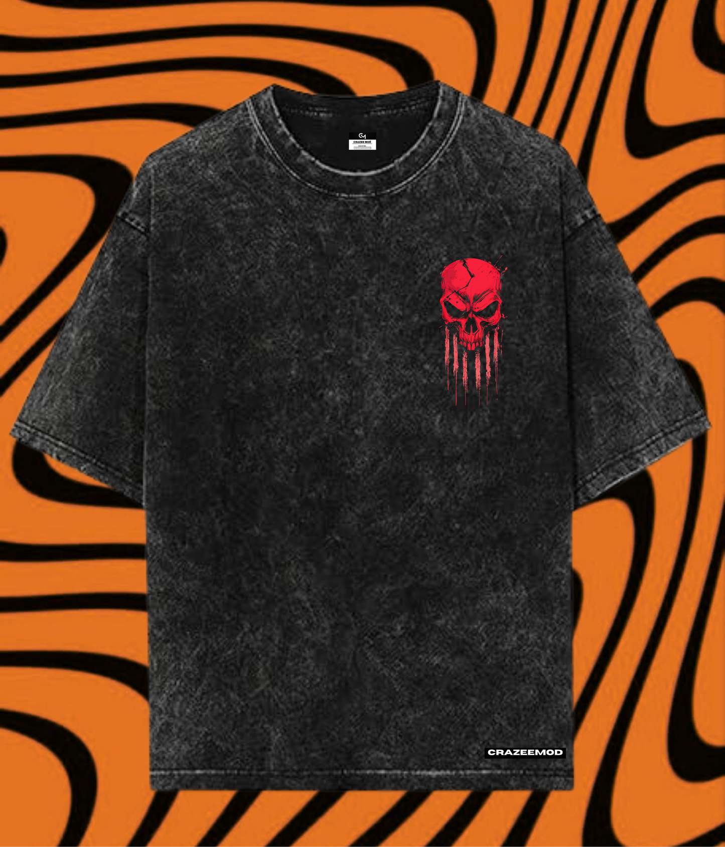 " Skull "- Unisex Oversized Tshirt