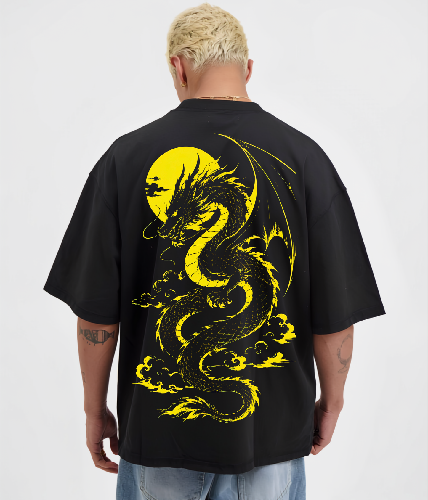 Dragon Black - Unisex Oversized Tshirt