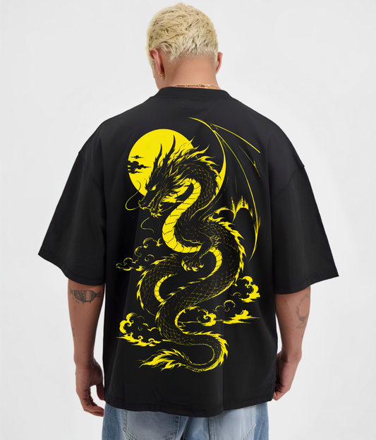 Dragon Black - Unisex Oversized Tshirt