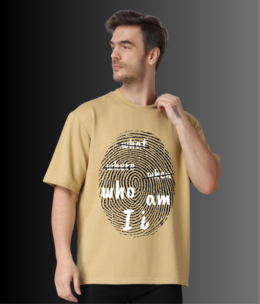 WHAT, WHERE, WHEN...WHO AM I?  OVERSIZED Unisex Tshirt