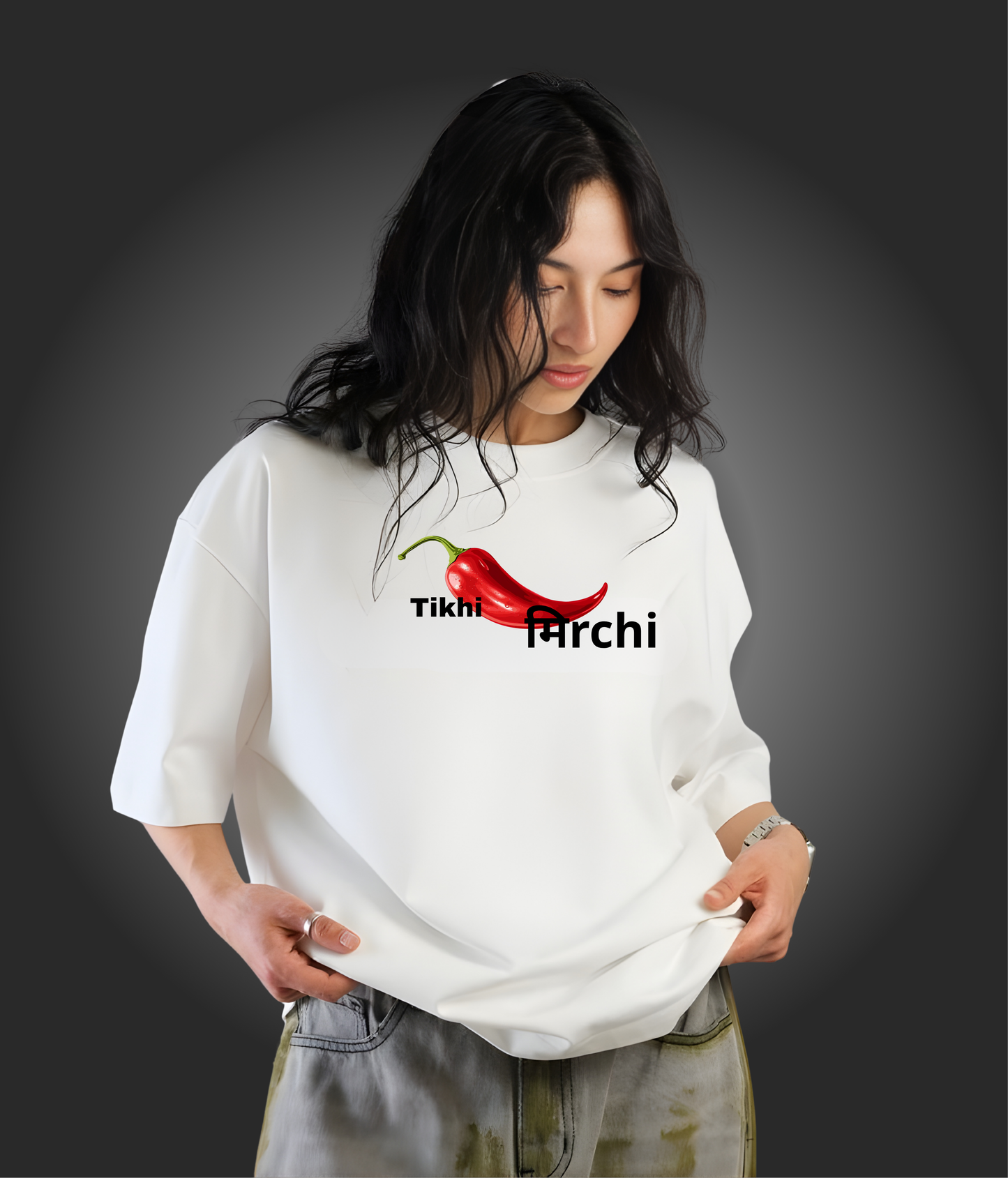 Tikhi Mirchi - Oversized Tshirt