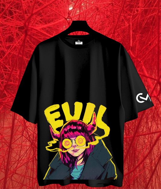 Women Oversized Tshirt- EVIL Graphics