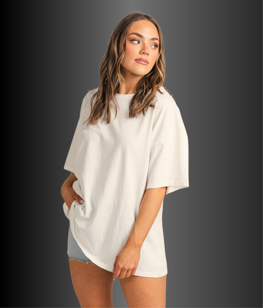 Plain Oversized Women T-Shirt