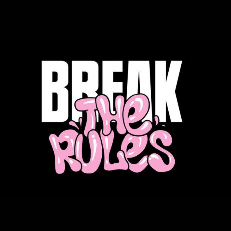 "BREAK THE RULES" - Regular Fit Women Tshirt