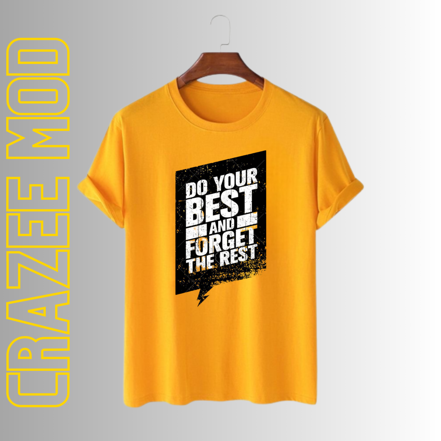 DO YOUR BEST-  Regular Fit Men Tshirt