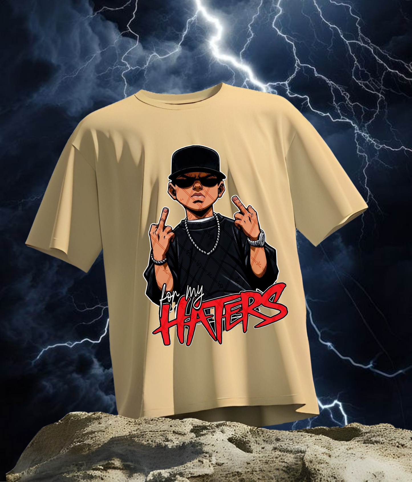 " For My Haters " Oversized Men Tshirt