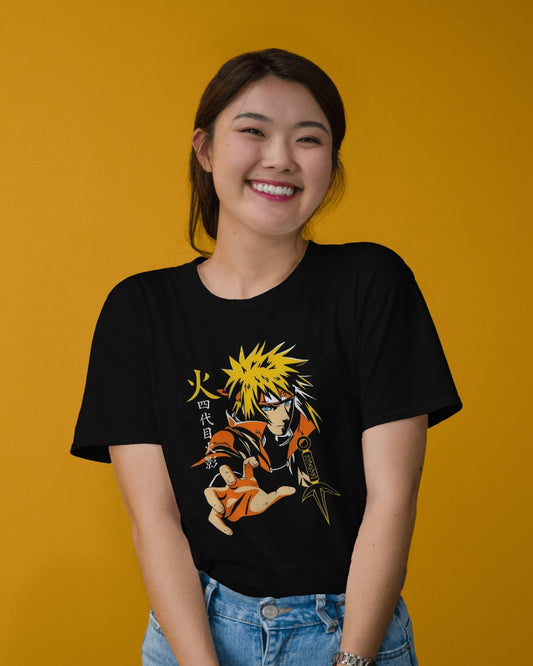 Minato Namikaze Anime- Regular Fit Women Tshirt