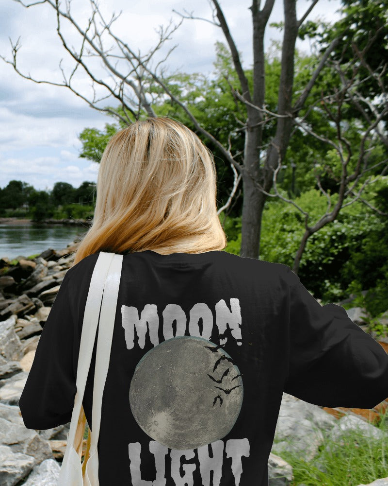 Moon Light- Oversized Women Tshirt