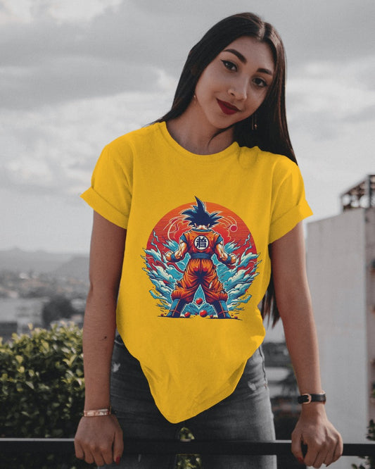 GOKU Anime- Regular Fit Women Tshirt